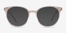 Apogee Clear Brown AcetateEyeglass Frames from EyeBuyDirect, with Tinted Lenses