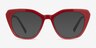 Judy Red AcetateEyeglass Frames from EyeBuyDirect, with Tinted Lenses