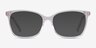 Michelle Clear Pink AcetateEyeglass Frames from EyeBuyDirect, with Tinted Lenses