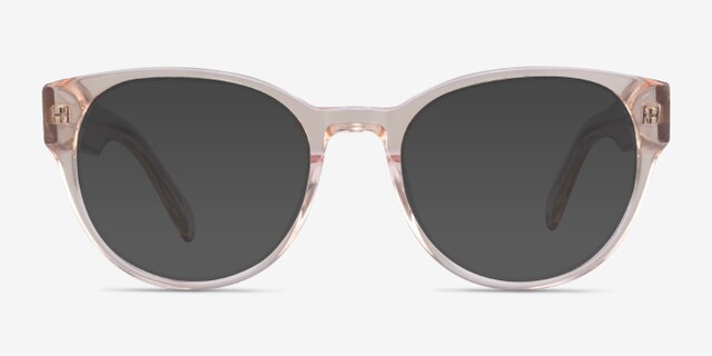 Sarah Clear Brown AcetateEyeglass Frames from EyeBuyDirect, with Tinted Lenses