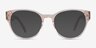 Sarah Clear Brown AcetateEyeglass Frames from EyeBuyDirect, with Tinted Lenses