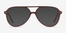 Rewind Brown AcetateEyeglass Frames from EyeBuyDirect, with Tinted Lenses