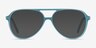 Rewind Blue AcetateEyeglass Frames from EyeBuyDirect, with Tinted Lenses