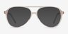 Rewind Clear Brown AcetateEyeglass Frames from EyeBuyDirect, with Tinted Lenses