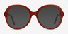 Florescence Burgundy AcetateEyeglass Frames from EyeBuyDirect, with Tinted Lenses