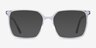 Ephemeral Clear Tortoise AcetateEyeglass Frames from EyeBuyDirect, with Tinted Lenses