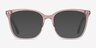Meliora Clear Pink AcetateEyeglass Frames from EyeBuyDirect, with Tinted Lenses