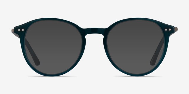 Riviere Teal AcetateEyeglass Frames from EyeBuyDirect, with Tinted Lenses