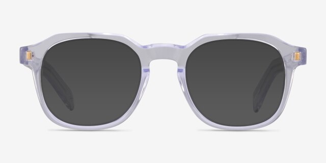 Apricus Clear AcetateEyeglass Frames from EyeBuyDirect, with Tinted Lenses