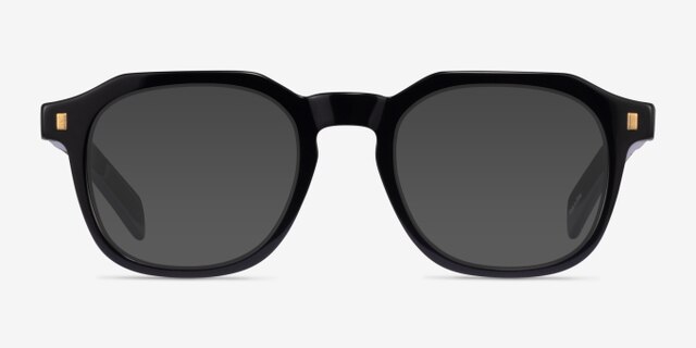Apricus Black AcetateEyeglass Frames from EyeBuyDirect, with Tinted Lenses