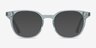 Auburn Clear Green AcetateEyeglass Frames from EyeBuyDirect, with Tinted Lenses