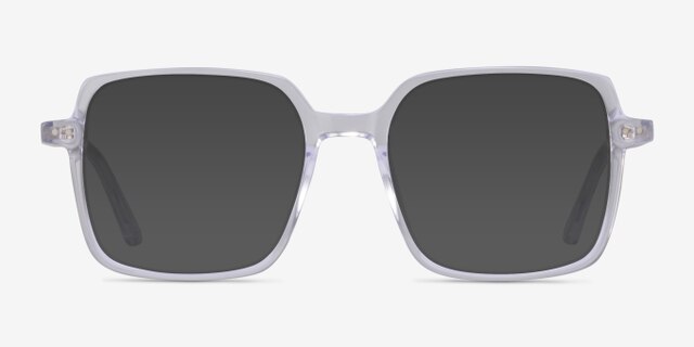 Yoko Clear AcetateEyeglass Frames from EyeBuyDirect, with Tinted Lenses