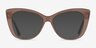 Jenna Clear Brown AcetateEyeglass Frames from EyeBuyDirect, with Tinted Lenses