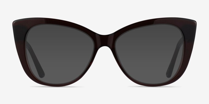 Jenna Cat Eye Dark Brown Glasses for Women | Eyebuydirect Jenna Cat Eye Dark Brown Glasses for Women | Eyebuydirect