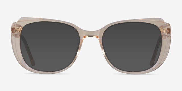Magnolia Clear Yellow AcetateEyeglass Frames from EyeBuyDirect, with Tinted Lenses