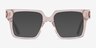 Granada Clear Pink AcetateEyeglass Frames from EyeBuyDirect, with Tinted Lenses