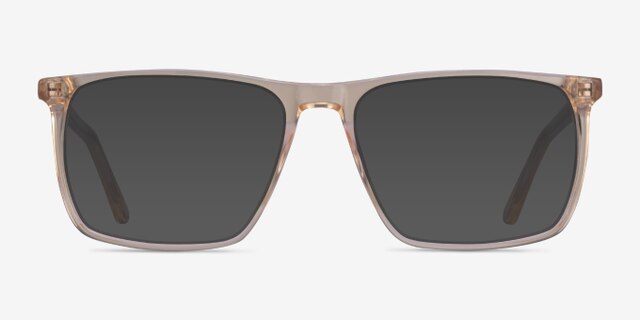 Fairmont Clear Yellow AcetateEyeglass Frames from EyeBuyDirect, with Tinted Lenses