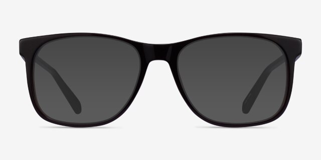Joshua Dark Brown AcetateEyeglass Frames from EyeBuyDirect, with Tinted Lenses