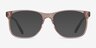 Joshua Clear Light Brown AcétateMontures de lunettes de vue d'EyeBuyDirect, Avec des Verres Teintés