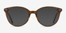 Leonia Clear Brown AcetateEyeglass Frames from EyeBuyDirect, with Tinted Lenses