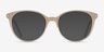Leonia Jaune pâle AcétateMontures de lunettes de vue d'EyeBuyDirect, Avec des Verres Teintés
