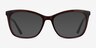 Rosie Dark Brown AcetateEyeglass Frames from EyeBuyDirect, with Tinted Lenses