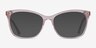 Rosie Clear Pink AcetateEyeglass Frames from EyeBuyDirect, with Tinted Lenses