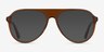 Percussive Clear Brown AcetateEyeglass Frames from EyeBuyDirect, with Tinted Lenses