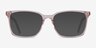Panoply Clear Pink AcetateEyeglass Frames from EyeBuyDirect, with Tinted Lenses