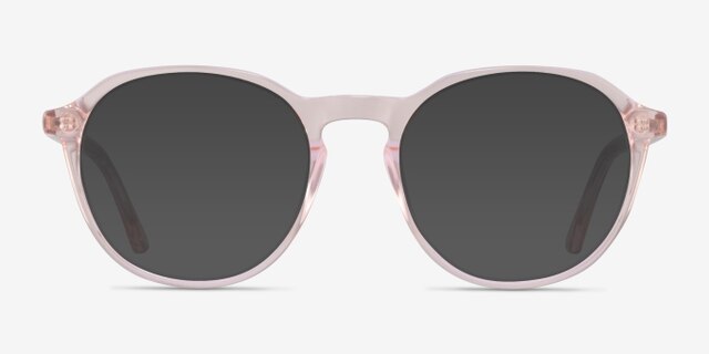 Halcyon Clear Pink AcetateEyeglass Frames from EyeBuyDirect, with Tinted Lenses