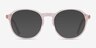 Halcyon Clear Pink AcetateEyeglass Frames from EyeBuyDirect, with Tinted Lenses