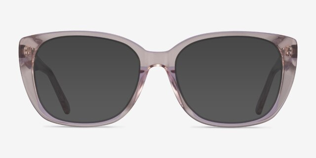 Odessa Clear Pink AcetateEyeglass Frames from EyeBuyDirect, with Tinted Lenses