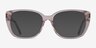 Odessa Clear Pink AcetateEyeglass Frames from EyeBuyDirect, with Tinted Lenses