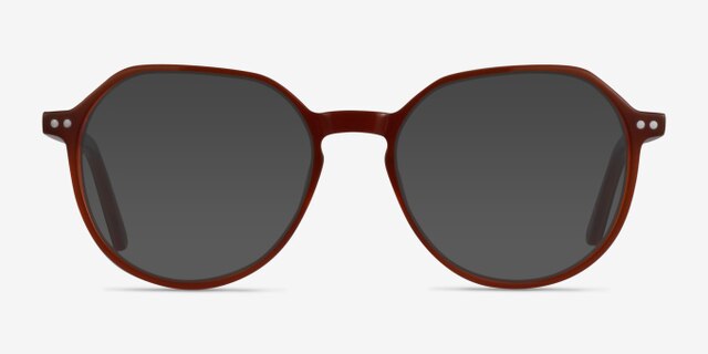Ebullience Brown AcetateEyeglass Frames from EyeBuyDirect, with Tinted Lenses
