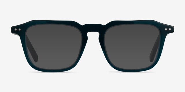 Flump Teal AcetateEyeglass Frames from EyeBuyDirect, with Tinted Lenses