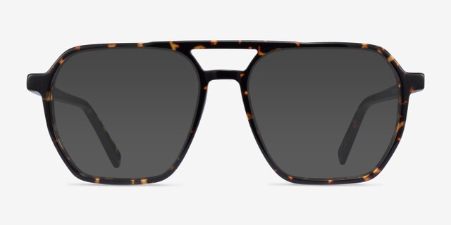 Stereo Tortoise AcetateEyeglass Frames from EyeBuyDirect, with Tinted Lenses