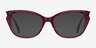 Maple Clear Burgundy AcetateEyeglass Frames from EyeBuyDirect, with Tinted Lenses