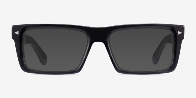 Sheldon Drak Gray AcetateEyeglass Frames from EyeBuyDirect, with Tinted Lenses