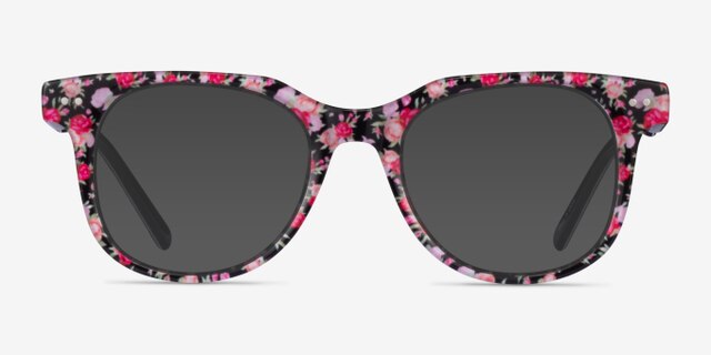Topic Fleuries AcétateMontures de lunettes de vue d'EyeBuyDirect, Avec des Verres Teintés