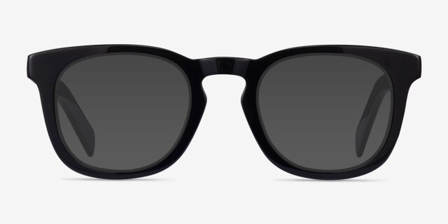 Austral Black AcetateEyeglass Frames from EyeBuyDirect, with Tinted Lenses