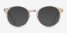 Enjoy Clear Gold AcetateEyeglass Frames from EyeBuyDirect, with Tinted Lenses