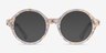Disco Clear Gold AcetateEyeglass Frames from EyeBuyDirect, with Tinted Lenses