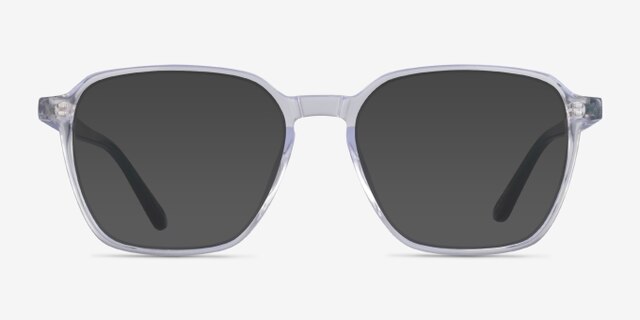 Stage Clear Teal AcetateEyeglass Frames from EyeBuyDirect, with Tinted Lenses