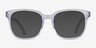 Zesty Clear Silver AcetateEyeglass Frames from EyeBuyDirect, with Tinted Lenses