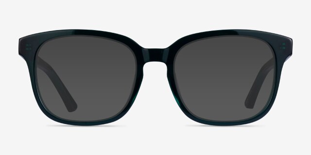 Zesty Dark Green AcetateEyeglass Frames from EyeBuyDirect, with Tinted Lenses