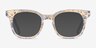 Acoustic Clear Gold AcetateEyeglass Frames from EyeBuyDirect, with Tinted Lenses