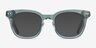 Acoustic Clear Green AcetateEyeglass Frames from EyeBuyDirect, with Tinted Lenses