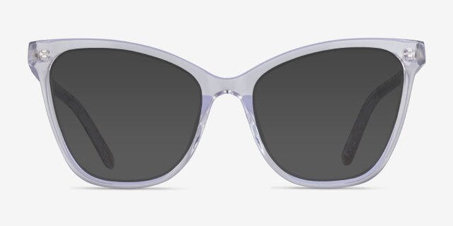 Mind Clear Gold AcetateEyeglass Frames from EyeBuyDirect, with Tinted Lenses