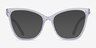 Mind Clear Gold AcetateEyeglass Frames from EyeBuyDirect, with Tinted Lenses
