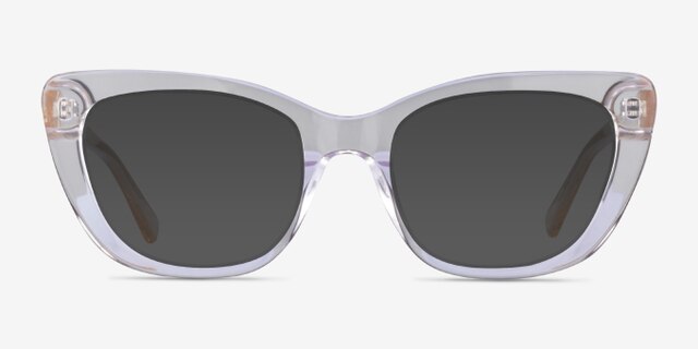 Jubilate Clear Yellow AcetateEyeglass Frames from EyeBuyDirect, with Tinted Lenses